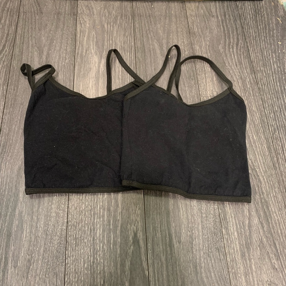 American Apparel Tank Tops Black